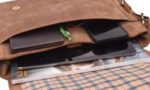 Menzo MB118 Umhängetasche Büffelleder/deltabraun- Umhängetaschen - Shopper | Laptoptaschen
