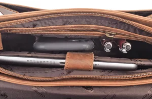 Menzo MB81 Umhängetasche Büffelleder/deltabraun- Umhängetaschen - Shopper | Laptoptaschen