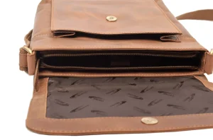 Menzo MB81 Umhängetasche Büffelleder/deltabraun- Umhängetaschen - Shopper | Laptoptaschen