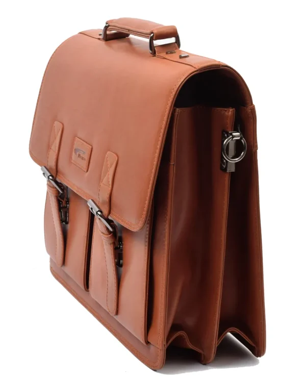 Menzo MB2D - 15,6 Zoll Aktentasche Rindsleder/cognac- Aktentaschen