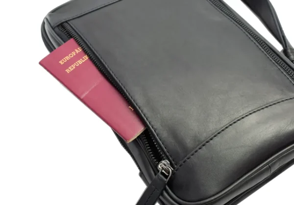 Menzo MB68D - Cross-Body-Bag Rindsleder/blau- Umhängetaschen - Shopper | Rucksäcke