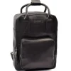 Menzo MB65D - Rucksack Rindsleder/schwarz- Rucksäcke