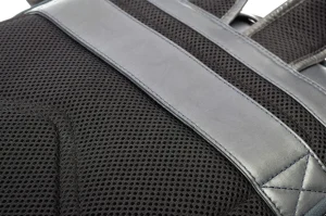 Menzo MB64D - Rucksack Rindsleder/blau für 13,3 Zoll Laptop- Rucksäcke