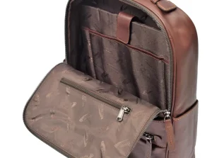 Menzo MB66D - Rucksack Rindsleder/braun- Rucksäcke