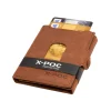 Menzo X-POC 7048 Kreditkarten Slim-Wallet Büffelleder/deltabraun- X-poc