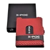 Menzo X-POC 7048 Kreditkarten Slim-Wallet Rindsleder/carbon-rot- X-poc